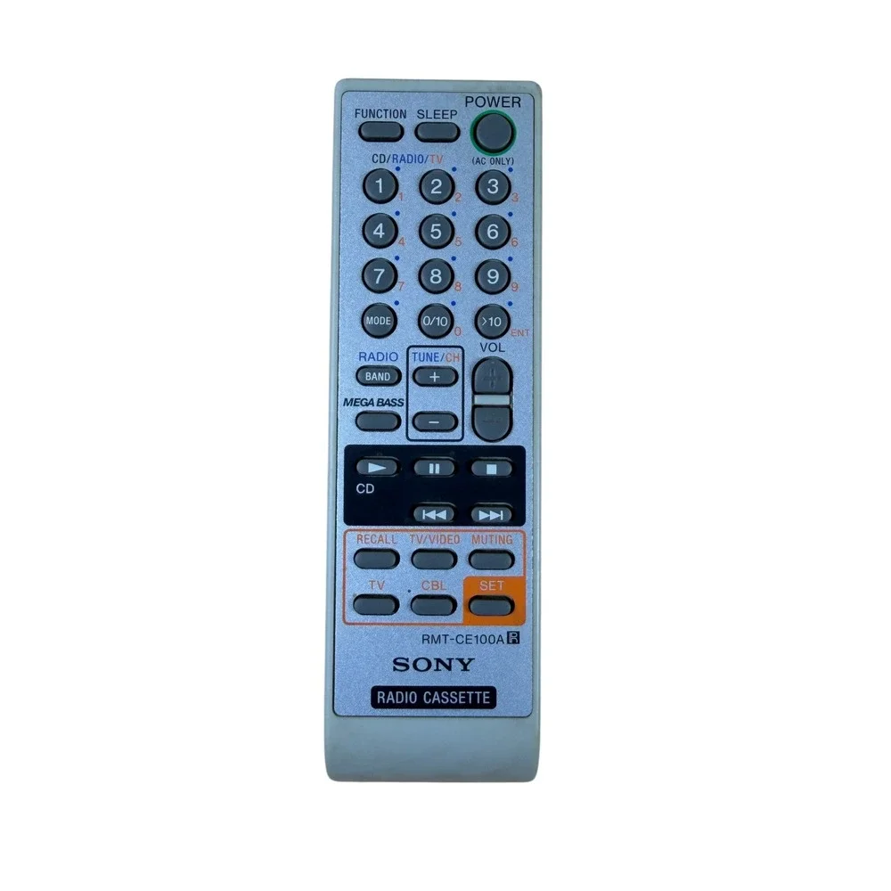 Sony RMT-CE100A Remote Control Radio Cassette CD Player Gray Replacement
